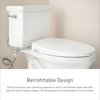 Moen 3-Series Electronic Elongated Bidet Seat with Remote Control, White EB1500-E